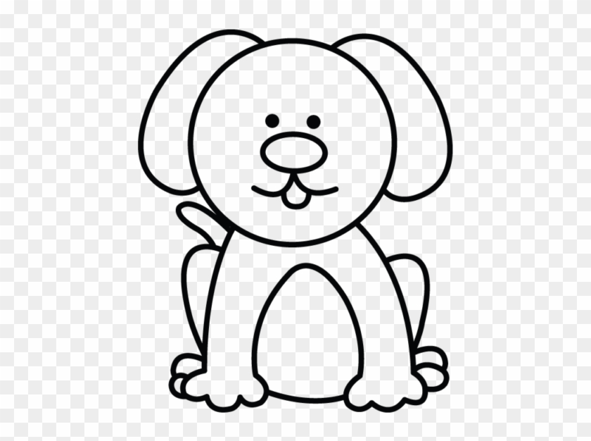 Dog Drawing - Easy Dog Cartoon Drawing Clipart #1157660