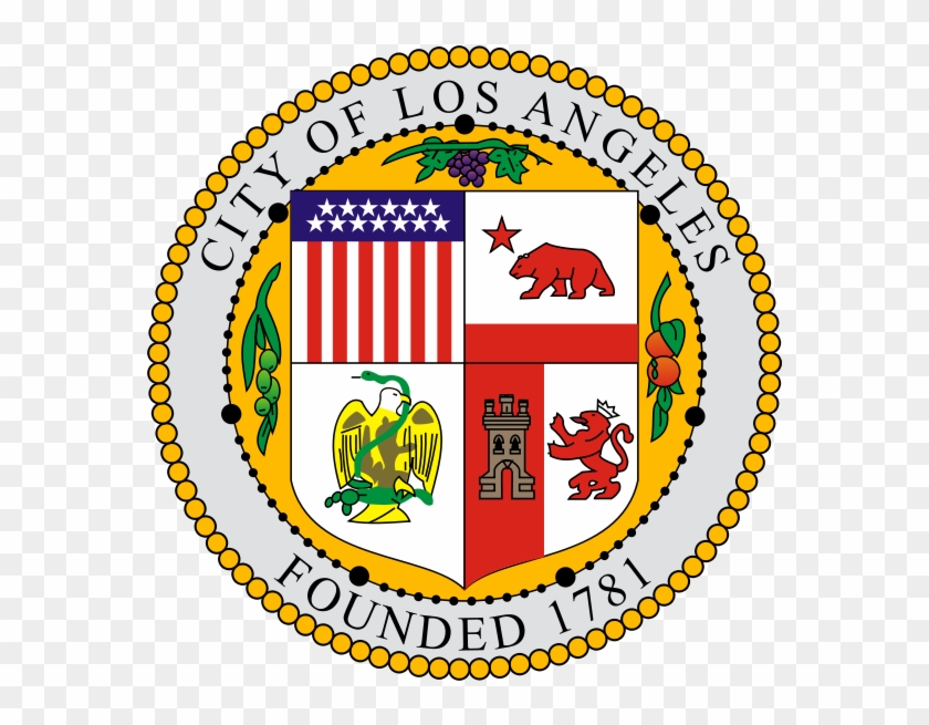 City Seal Of Los Angeles - Los Angeles Flag Clipart