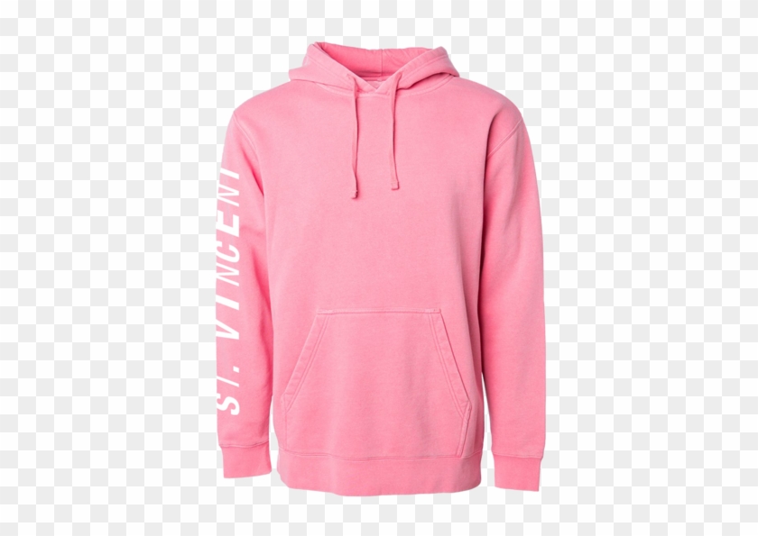 Logo Pullover Hoodie - Pigment Dyed Pink Hoodie Clipart #1157730