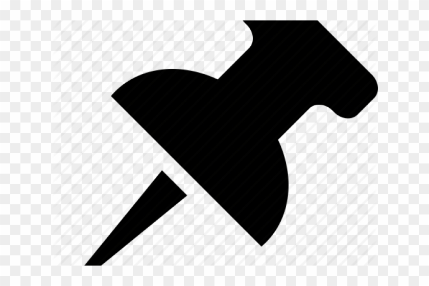 Black Push Pin Transparent Clipart