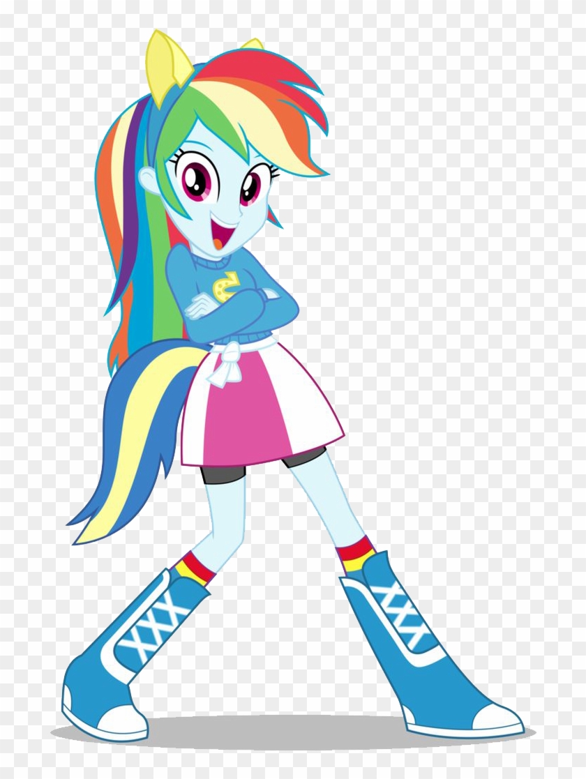 Rainbow Dash Equestria Girls Png Image - My Little Pony Rainbow Dash Girl Clipart #1159329
