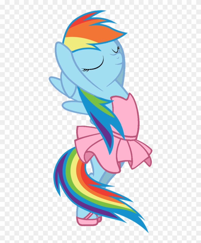 Rainbow Dash On Ballerina - Mlp Rainbow Dash Ballerina Clipart