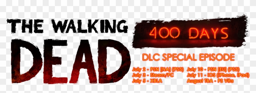 The Walking Dead - Telltale Walking Dead 400 Days Logo Clipart