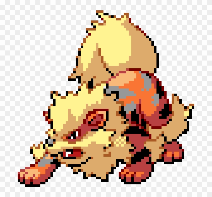 Arcanine - Arcanine Pixel Art Clipart #1159748