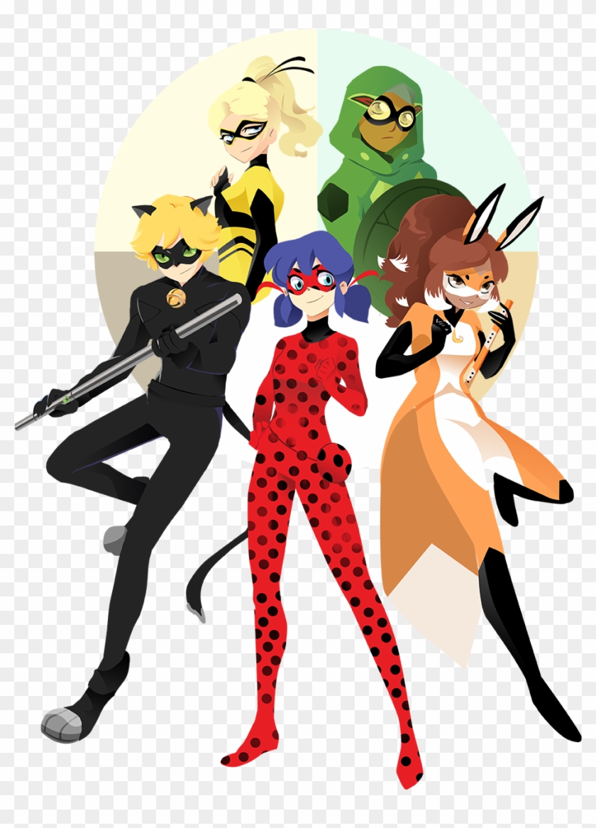 The Miraculous Crew - Miraculous Ladybug Designs Clipart
