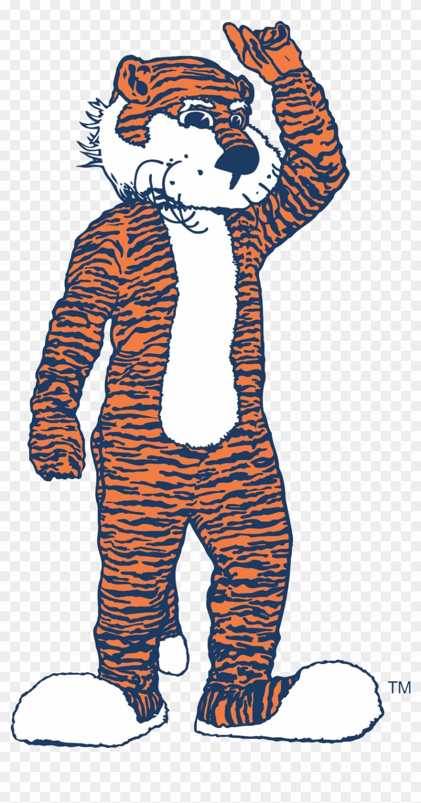 Auburn University Seal And Logos - Clemson Tiger Mascot Standing Clipart