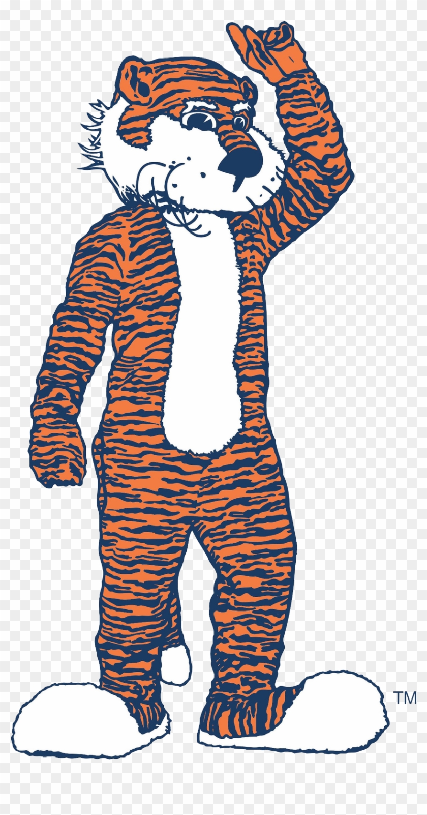 Auburn University Seal And Logos - Clemson Tiger Mascot Standing Clipart #1160241