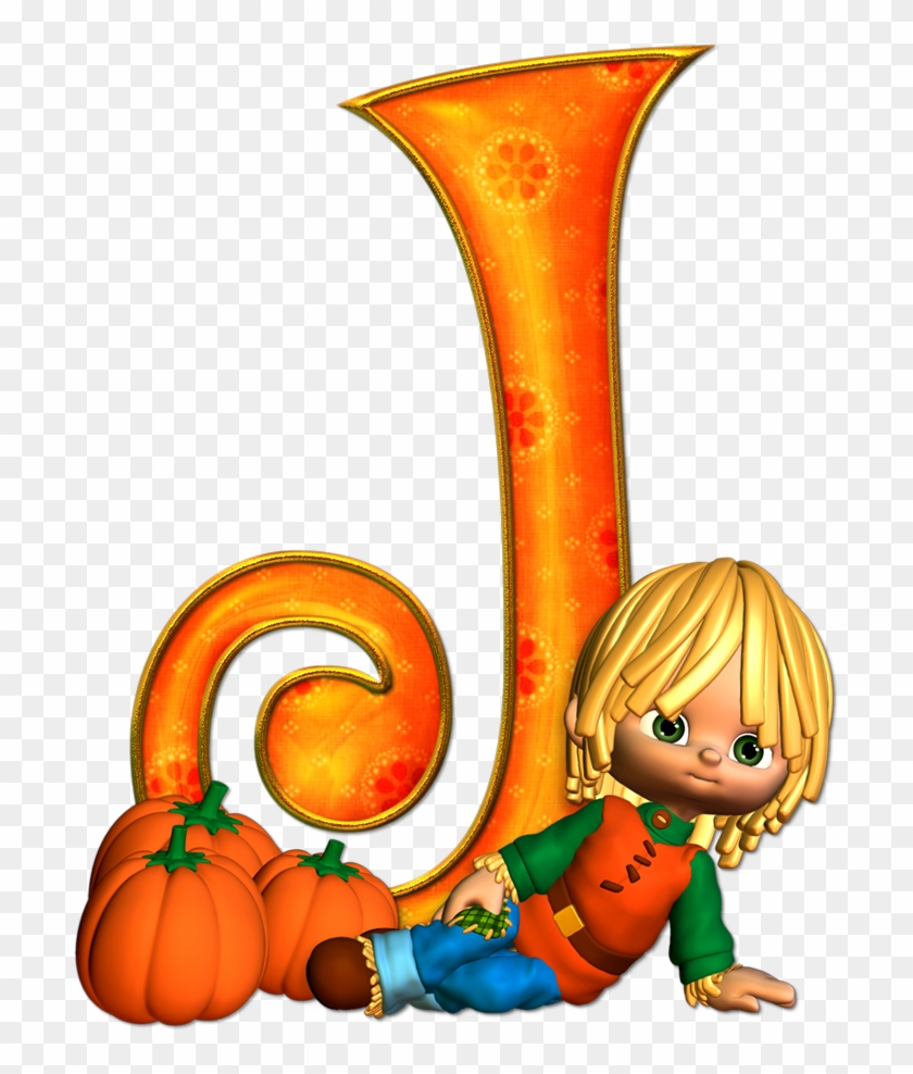 Pumpkin With A Tie Clipart - Abecedario Calabazas - Png Download #1160637