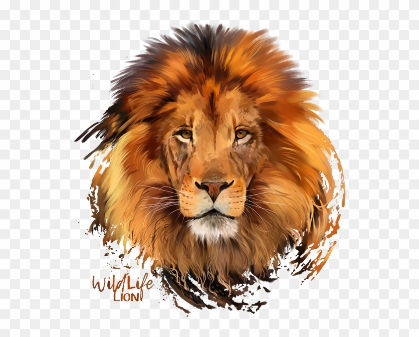 Lion Download Free Png - Lion Watercolor Clipart #1161356