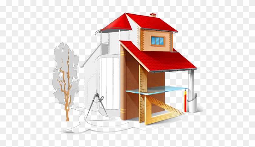 Remodeling - Free Vector House Clipart