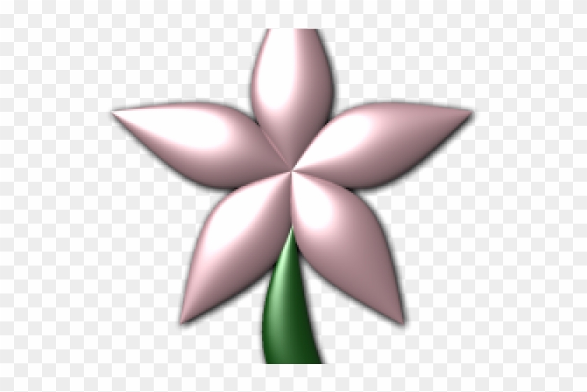 Pink Flower Clipart Five Petal Clipart - Png Download #1161701