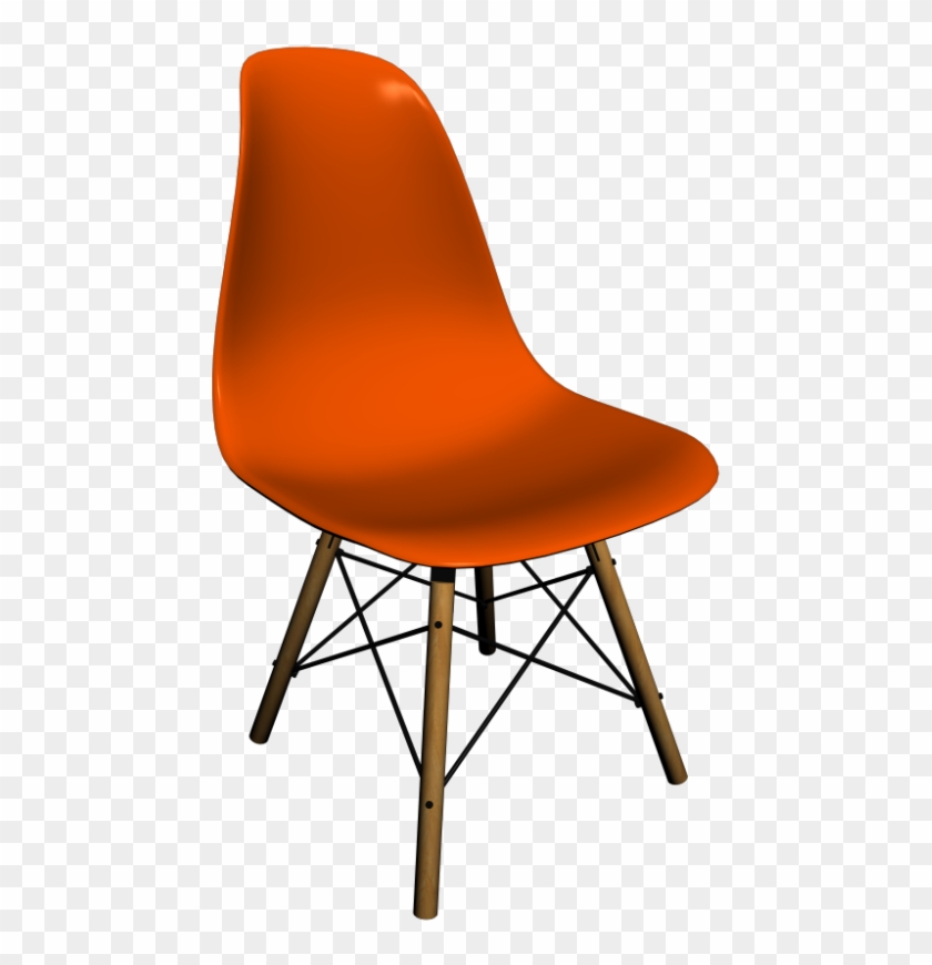 Eames Plastic Side Chair Dsw By Vitra - Modern Chair Top View Clipart