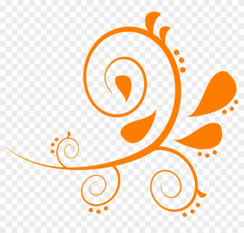 Yellow Swirl Clipart - Black Swirls Transparent Background - Png Download