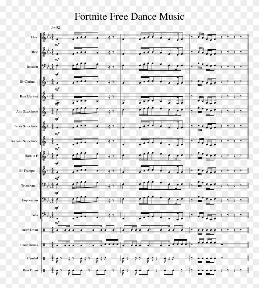 Fortnite Default Dance Music - Fortnite Default Dance Tenor Sax Clipart