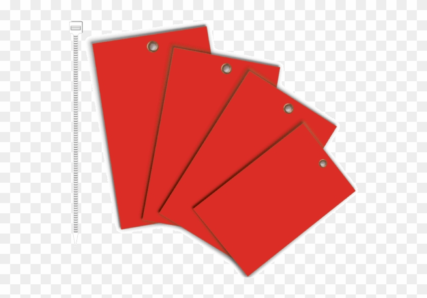 Red Write-on Vinyl Tag - Cardstock Equipment Tags Clipart #1162451