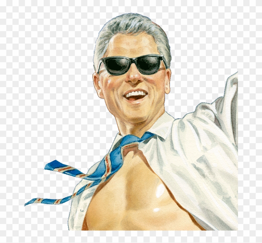 Bill Clinton Png - Bill Clinton Saxophone Painting Clipart #1162983