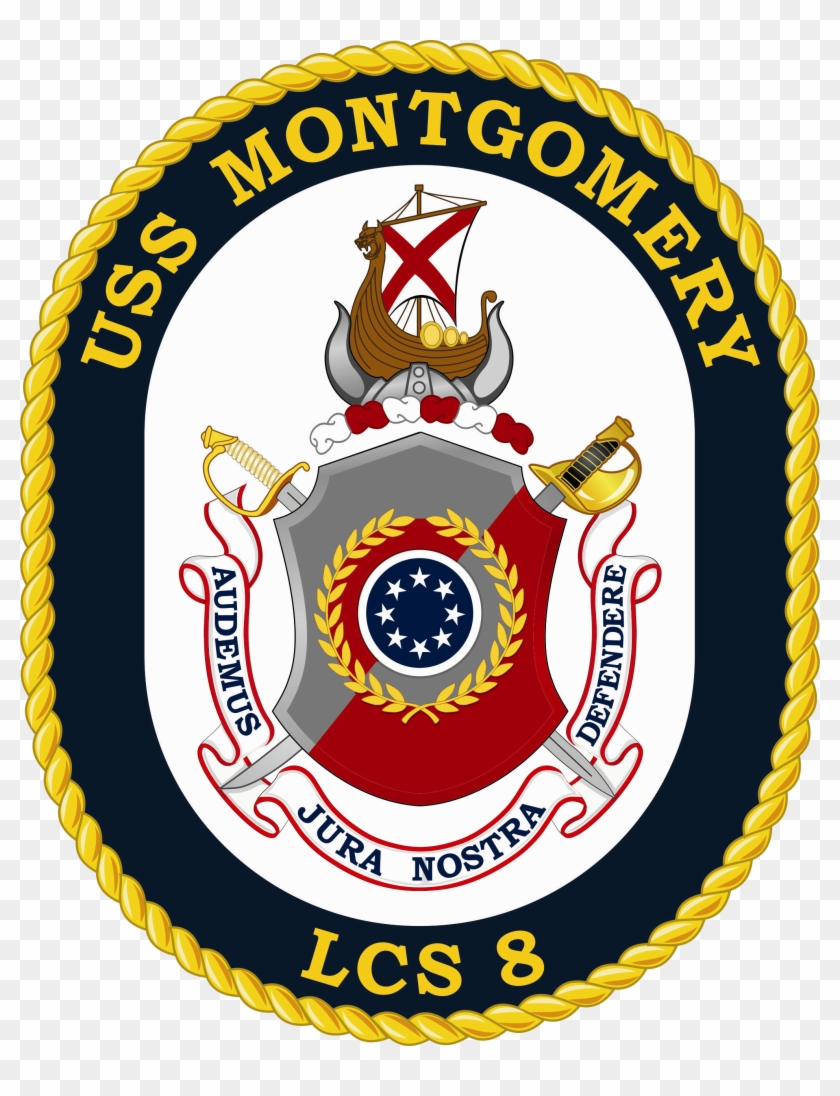 Uss Montgomery Lcs-8 Crest - Battle Of Bunker Hill Symbol Clipart #1163104