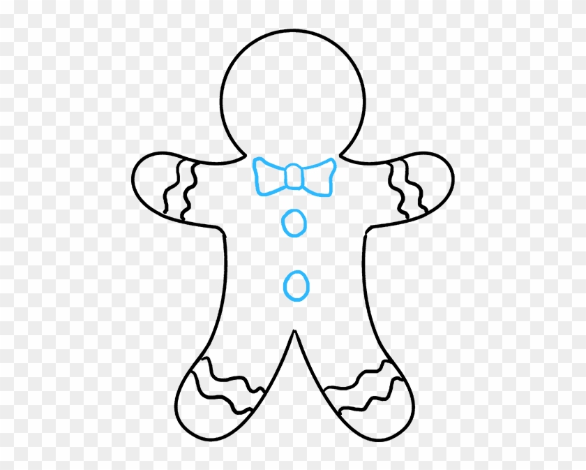680 X 678 7 - Gingerbread Man To Draw Clipart #1163179