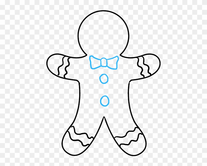 680 X 678 7 - Gingerbread Man To Draw Clipart