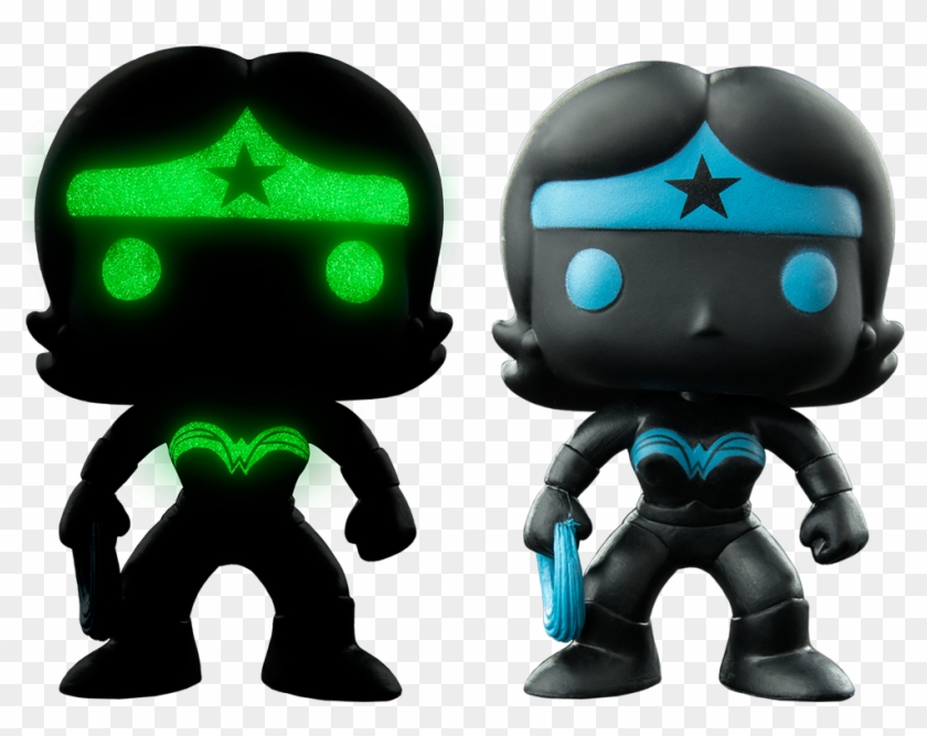 Justice League - Funko Pop Wonder Woman Glow In The Dark Clipart #1163732