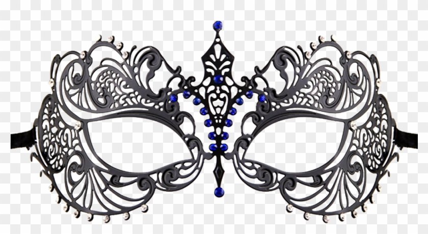 Mutli Color Series Laser Cut Metal Venetian Pretty - Masquerade Mask Transparent Clipart #1163855
