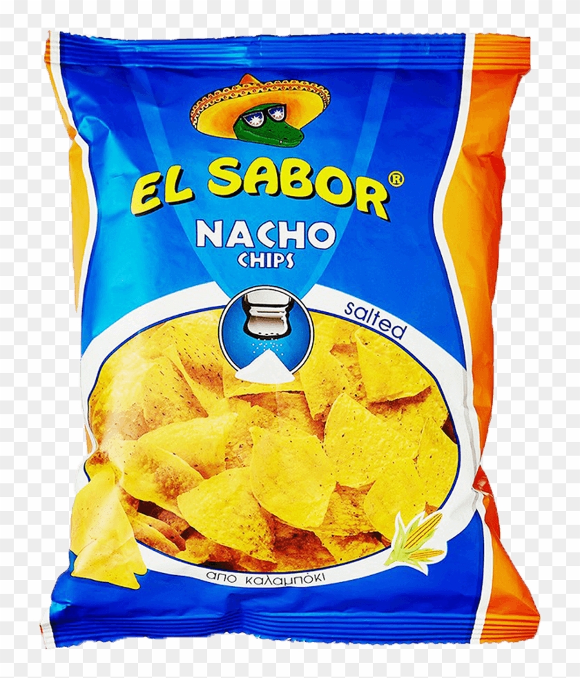 El Sabor Nacho Chips Salted 100 Gm - Nachos 500g Clipart