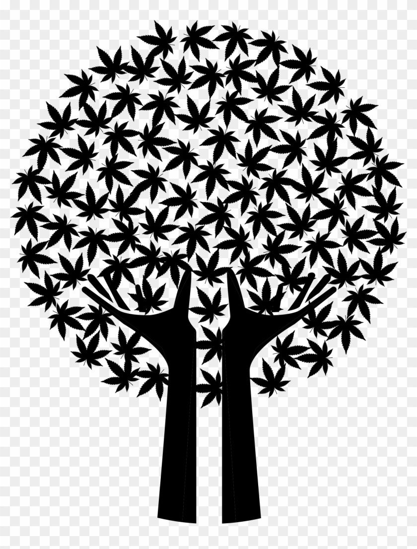 Thug Life Weed Leaf Transparent Png - Circle With Dots Inside Clipart