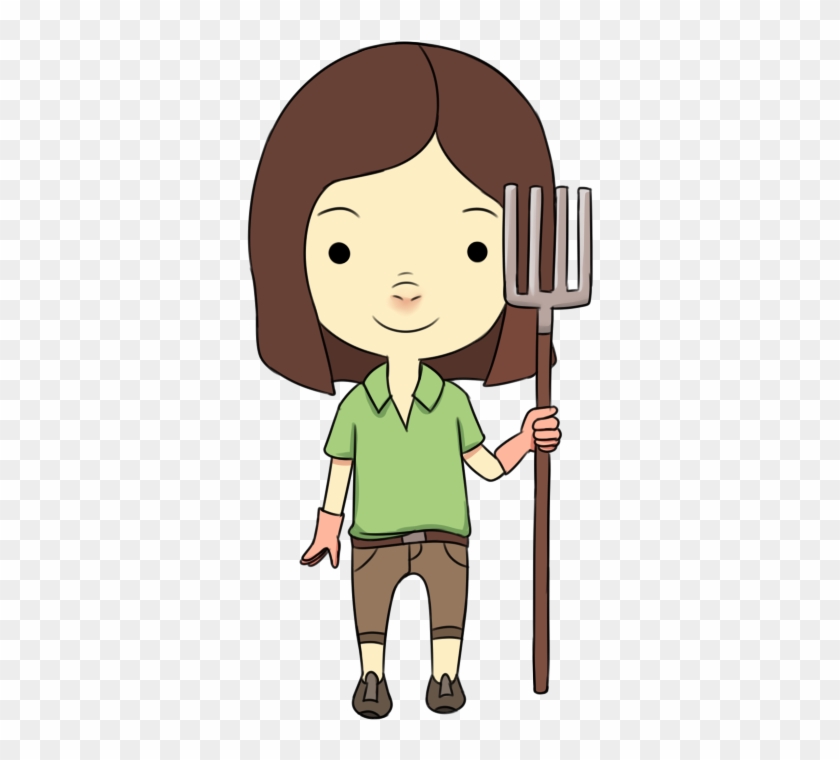 Farmers Wife Farmer Travis - Cartoon Clipart