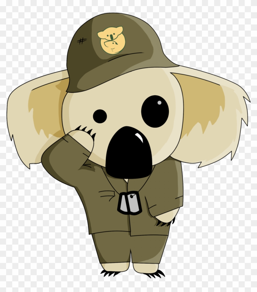 Urban Salutes You - Army Koala Clipart