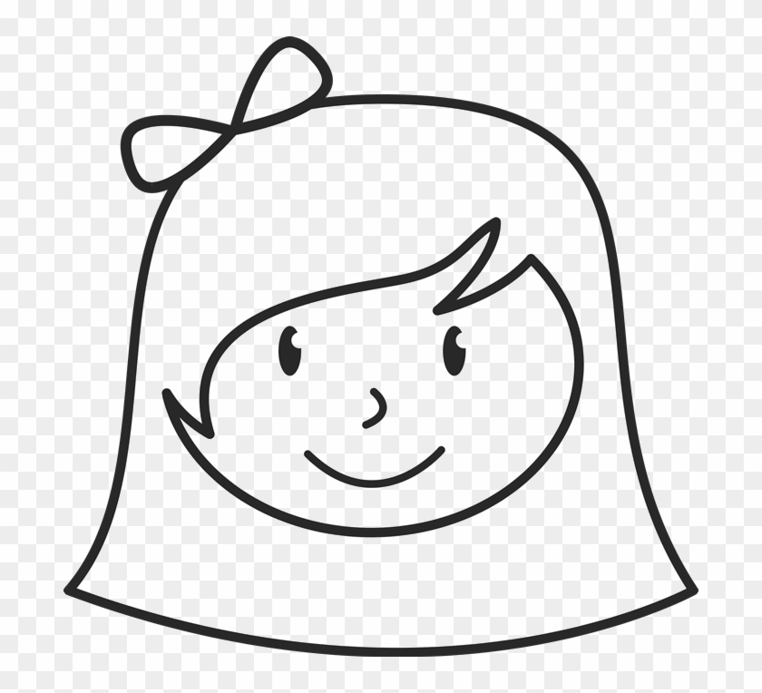 700 X 684 9 - Long Hair Stick Figure Girls Clipart #1165454