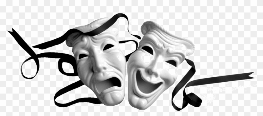Pix For Sad And Happy Mask - Theatre Masks Clipart