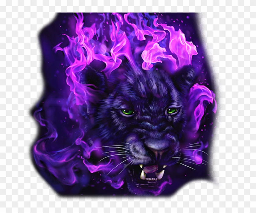 720 X 617 5 - Flamed Panther Clipart