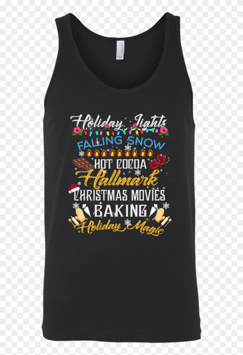 Holiday Lights Falling Snow Hot Cocoa Hallmark Christmas - Shirt Clipart