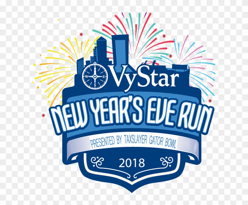 New Year's Eve Run 2018 Logo - Graphic Design Clipart #1166249