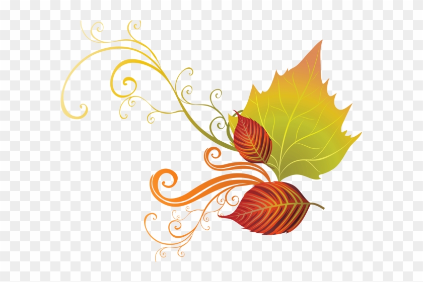 Autumn Leaves Clipart Corner Border - Transparent Background Free Thanksgiving Clip Art - Png Download