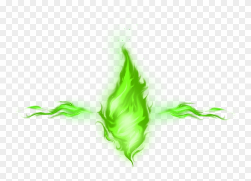 Green Smoke Png Photo - Green Fire No Background Clipart #1166387