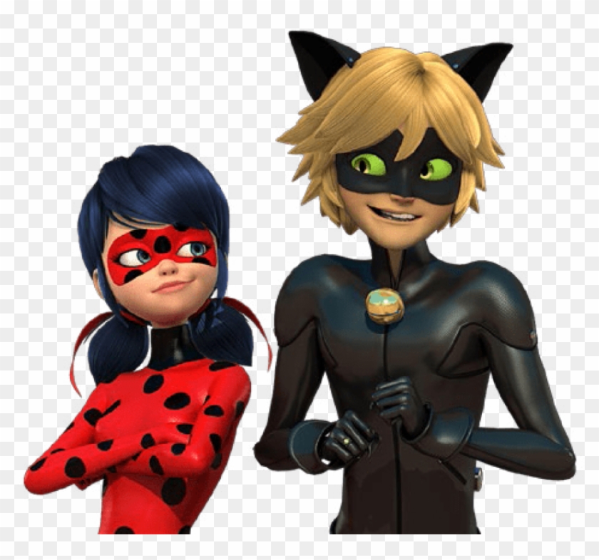 Free Png Download Miraculous Ladybug Chat Noir Png - Da Ladybug Do Cat Noir Clipart