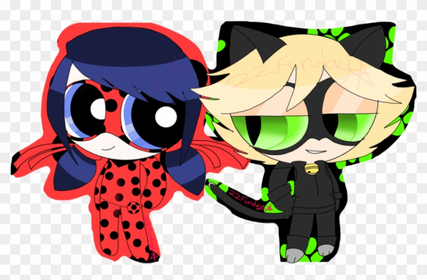 Free Png Download Ladybug And Cat Noir By 22funday - Miraculous Ladybug End Cat Noir Clipart #1167207