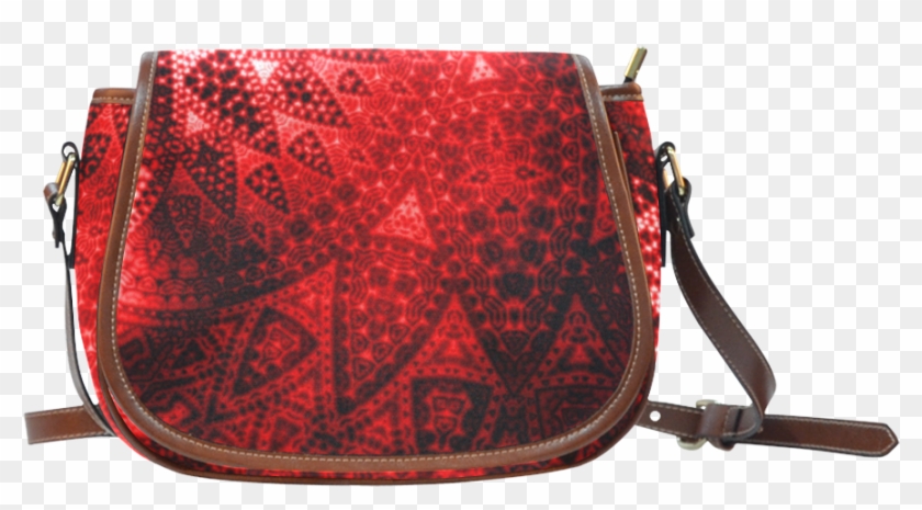 Red Lace Fractal Saddle Bag/small Saddle Bags, Red Clipart #1167350
