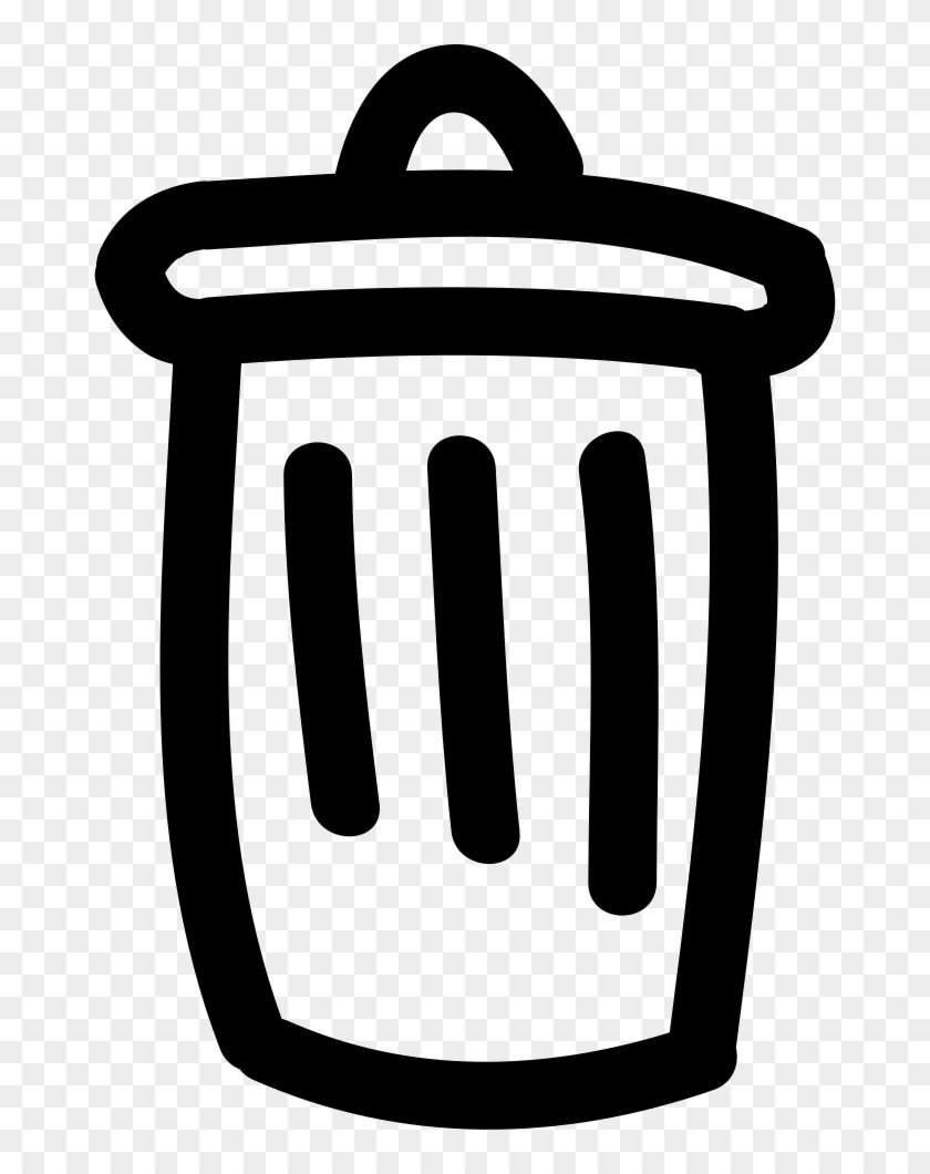 Trash Can Hand Drawn Symbol Comments - Botes De Basura Dibujados Clipart #1167760