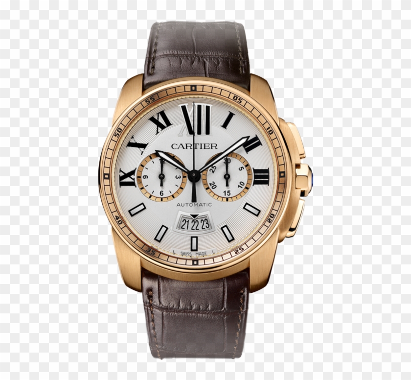 Watches Png Image - Calibre De Cartier Chronograph Clipart #1167915