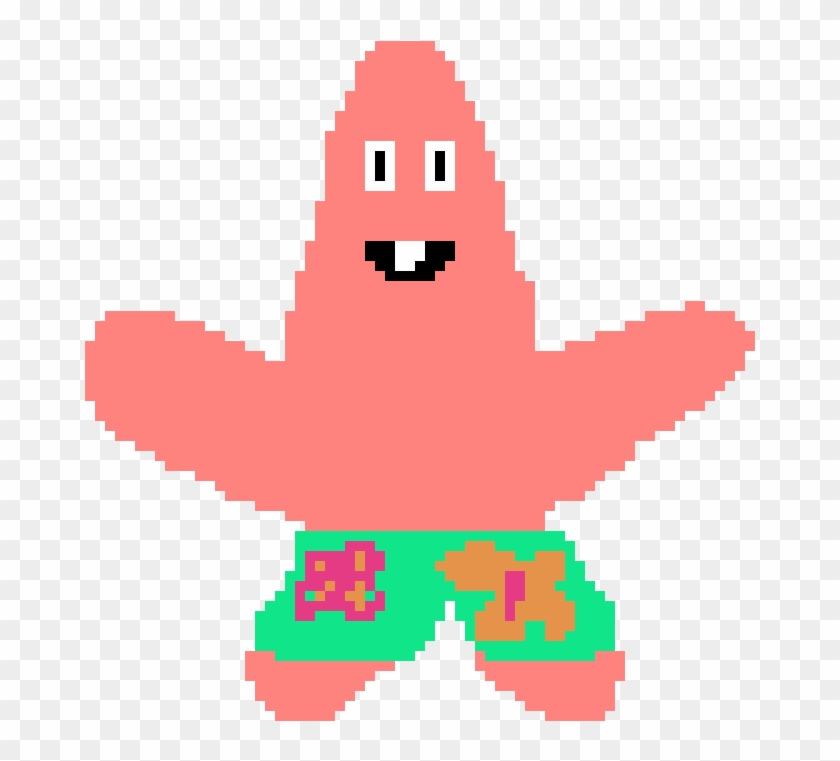 Patrick Star - Patrick Star Pixel Art Clipart #1168212