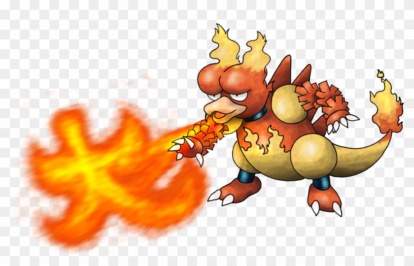 #126 Magmar Used Fire Blast And Fire Spin Clipart