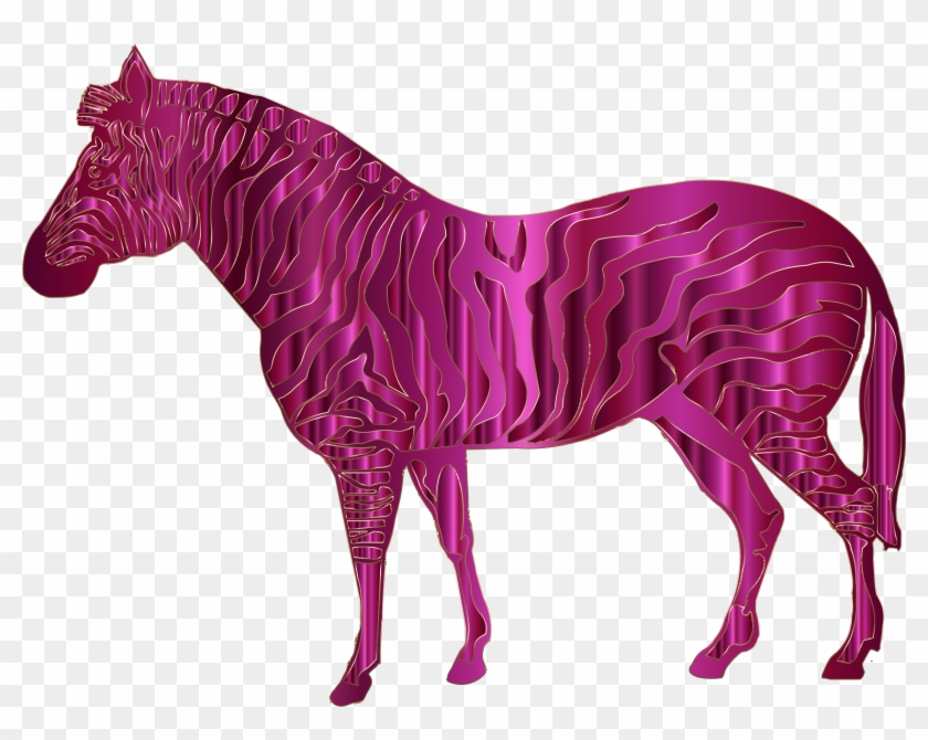 This Free Icons Png Design Of Fuchsia Zebra Clipart #1168636