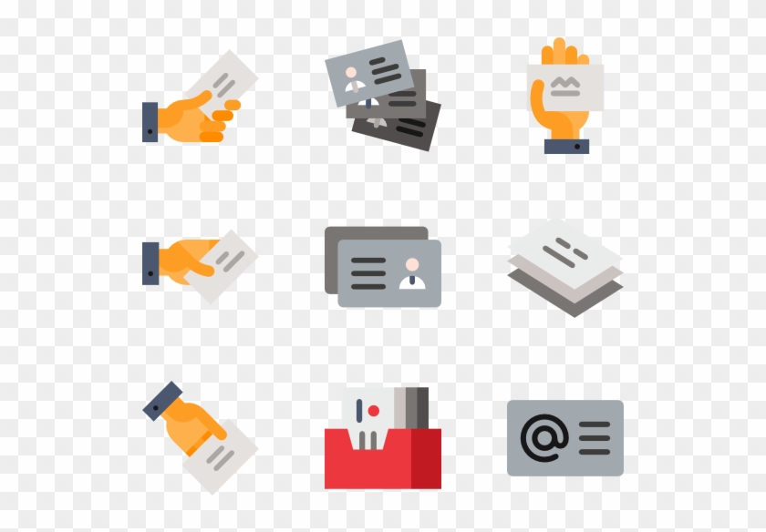 Business Card - Carmine Clipart