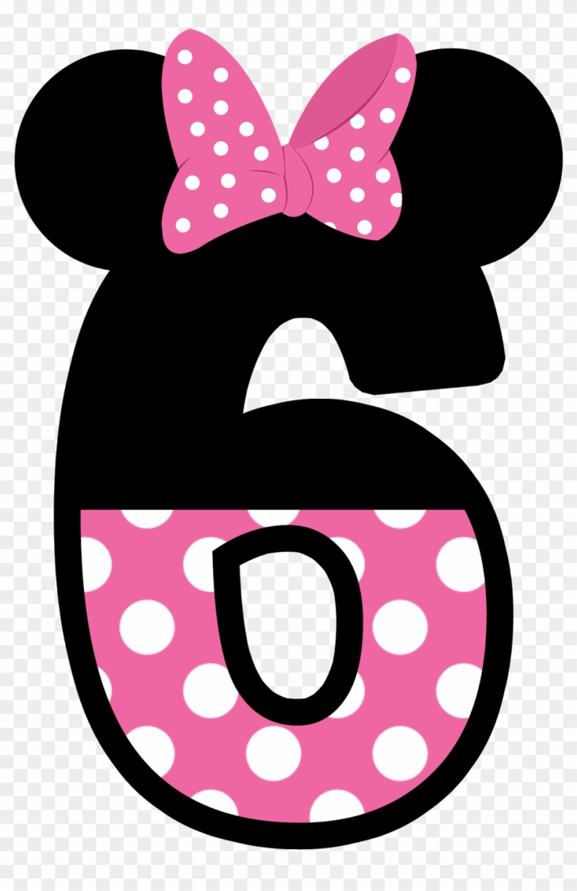 Gifs Y Fondos Pazenlatormenta - Minnie Mouse Number 6 Clipart