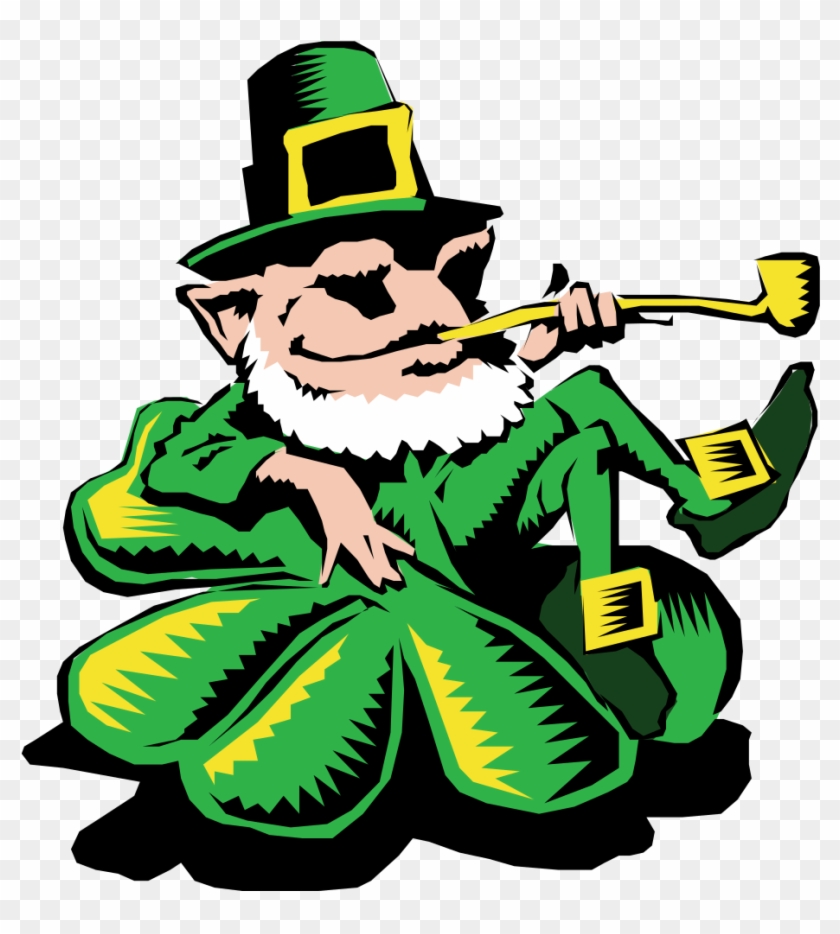 Leprechaun Clipart Clover - Illustration - Png Download