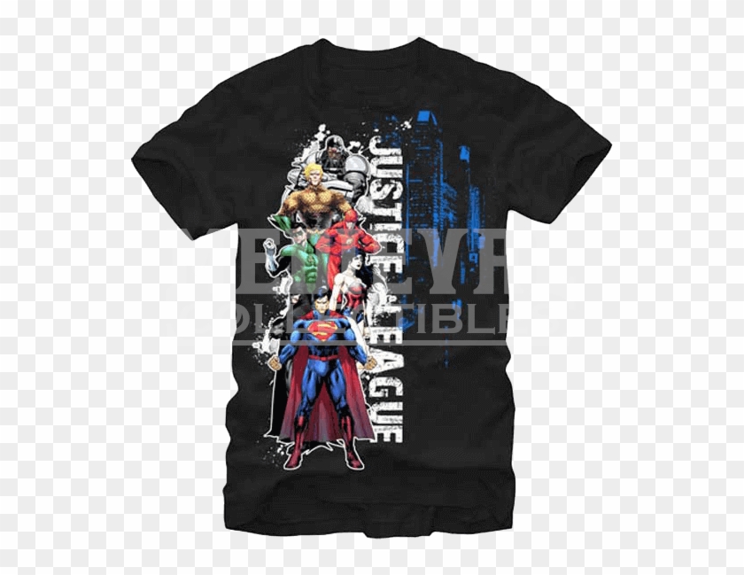 Justice League Assembled T Shirt - Starwars Christmas T Shirt Clipart #1169825