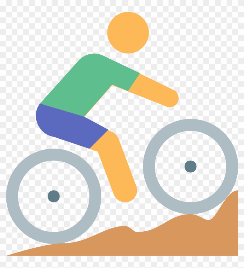 Cycling Mountain Bike Icon - Icono Bicicleta Montaña Clipart #1169858