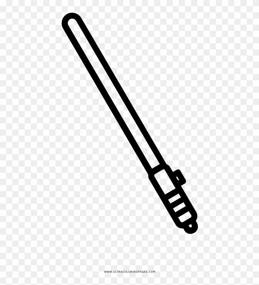 Lightsaber Coloring Page - Sabre De Luz Desenho Clipart